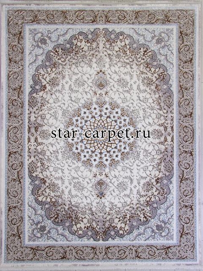 Ковер F605 - GREEN-L.BLUE - Прямоугольник - коллекция HALIF