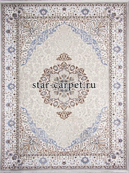 Ковер F637 - GREEN-L.BLUE - Прямоугольник - коллекция HALIF