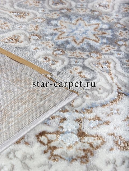 Ковер F637 - GREEN-L.BLUE - Прямоугольник - коллекция HALIF