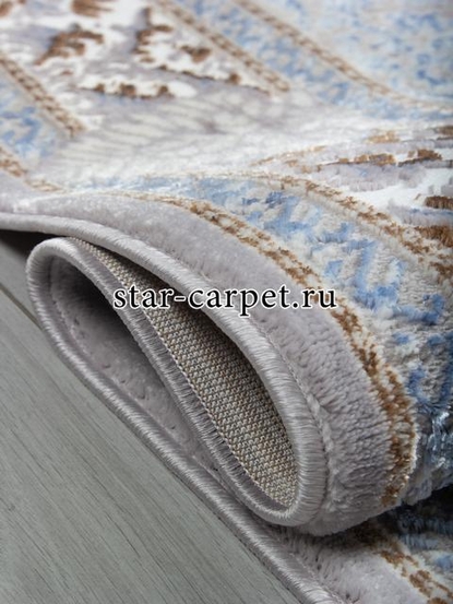 Ковер F638 - GREEN-L.BLUE - Прямоугольник - коллекция HALIF