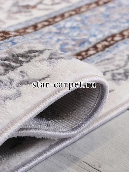 Ковер F639 - GREEN-L.BLUE - Прямоугольник - коллекция HALIF