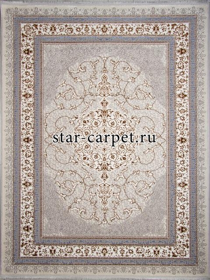 Ковер F641 - GREEN-L.BLUE - Прямоугольник - коллекция HALIF