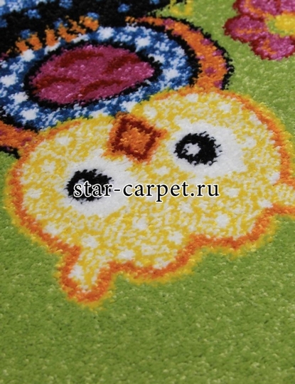 Детский ковер Merinos Crystal 1 2740 совы, зеленый (Россия) 