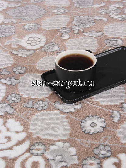 Ковер F654 - LIGHT BEIGE - Прямоугольник - коллекция GRAFF