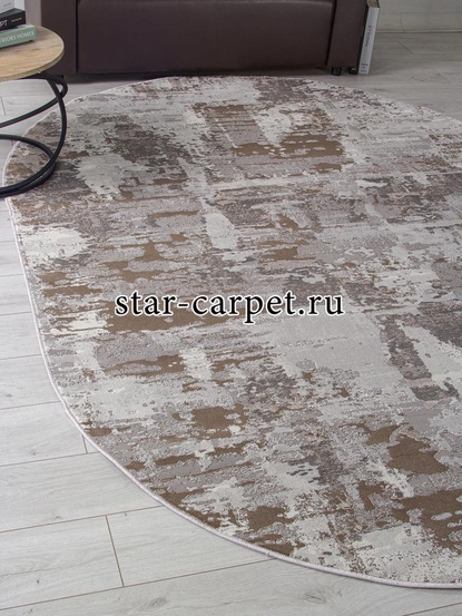 Ковер F238 - GRAY-BEIGE - Овал - коллекция GRAFF