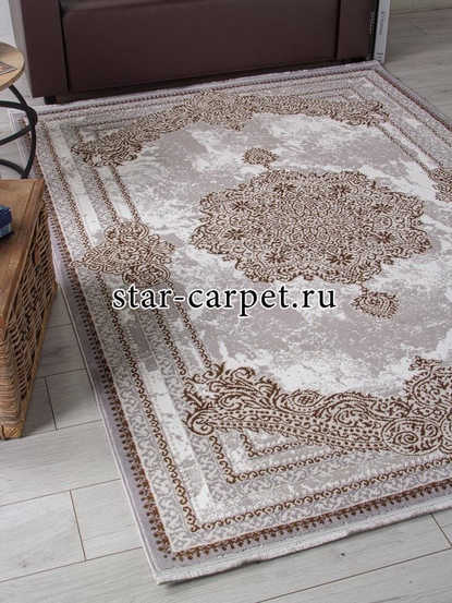 Ковер F580 - GRAY-GREEN - Прямоугольник - коллекция HALIF