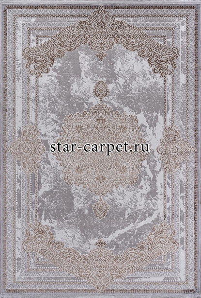 Ковер F580 - GRAY-GREEN - Прямоугольник - коллекция HALIF