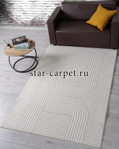 Ковер F537 - CREAM - Прямоугольник - коллекция MONBLAN