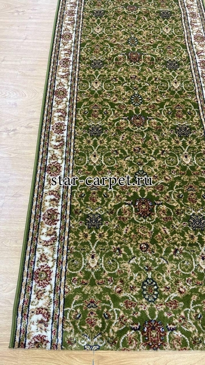 Ковровая дорожка Акварель 20624 22111 зеленый 