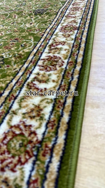 Ковровая дорожка Акварель 20624 22111 зеленый 