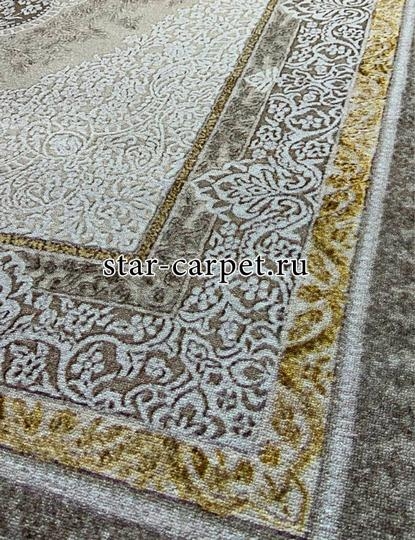 Ковер в комнату с противоскользящей основой 'Medallion Classic Beige'