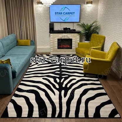 Ковер STAR CARPET 'Зебра', полипропилен, джутовая основа