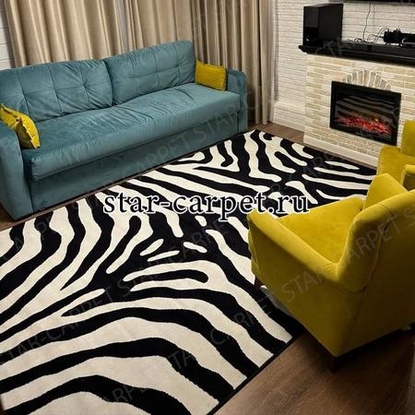 Ковер STAR CARPET 'Зебра', полипропилен, джутовая основа