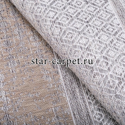 Прямоугольный ковер Белка Теразза 53106-52122, серый (Россия)