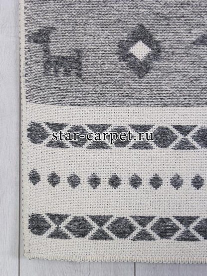 Ковер WL053A - GREY - Прямоугольник - коллекция SUDAN