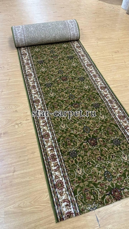 Ковровая дорожка Акварель 20624 цвет зеленый