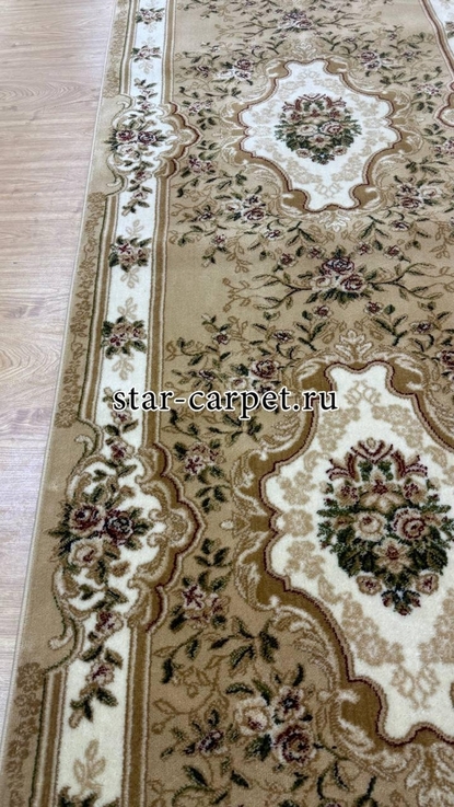 Ковровая дорожка Акварель 20606 цвет бежевый