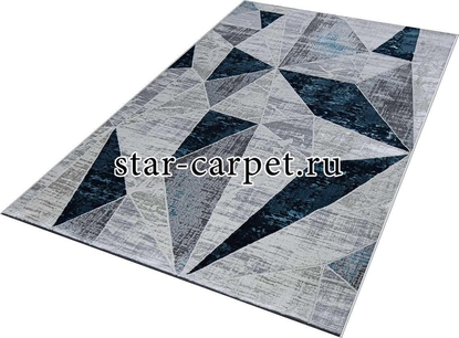 Ковер Kleopatra 37515A STAN BLUE FLS / L.GREY