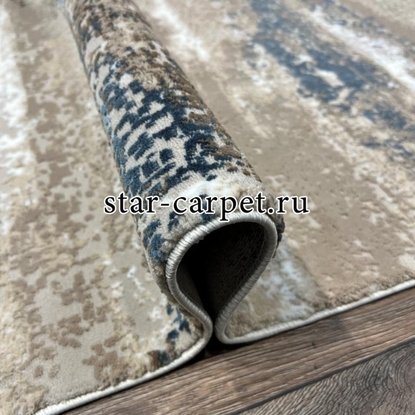 Ковер овальный VELVET 25069A BLUE-BEIGE