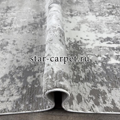 Ковер VELVET 25339A GREY-L.GREY + овал