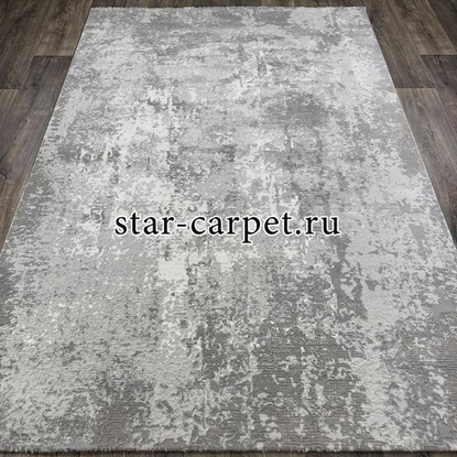 Ковер VELVET 25339A GREY-L.GREY + овал