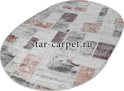 Ковер Kleopatra 38471A OVAL ROSE FLS / L.GREY