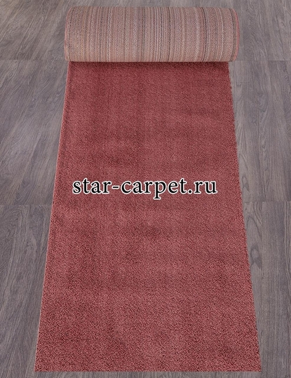 Ковровая дорожка микрошегги sofi-80084-055 цвет терракотовый (Турция)