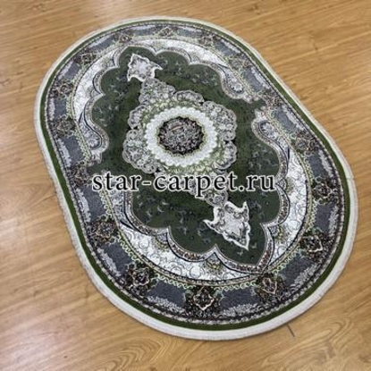 Овал ISFAHAN 29047A GREEN-GREEN