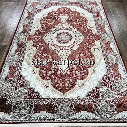Ковер ISFAHAN 29047A RED-RED + овал