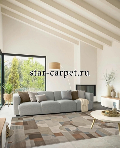 Ковер F409AF - BROWN / PUDRA - Прямоугольник - коллекция AFINA