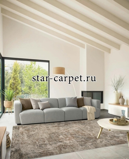 Ковер F445AF - BROWN / CREAM - Прямоугольник - коллекция AFINA