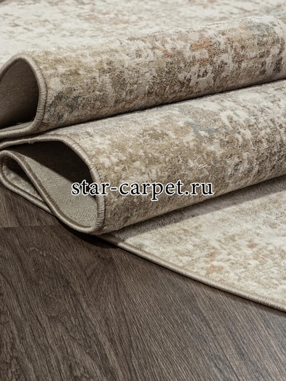 Ковер F445AF - BROWN / CREAM - Овал - коллекция AFINA