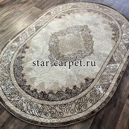 Овальный ковер VELVET 27069A VIZON-BEIGE