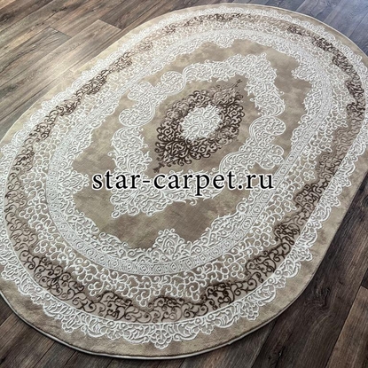 Овальный ковер VELVET 27070B D.VIZON-BEIGE