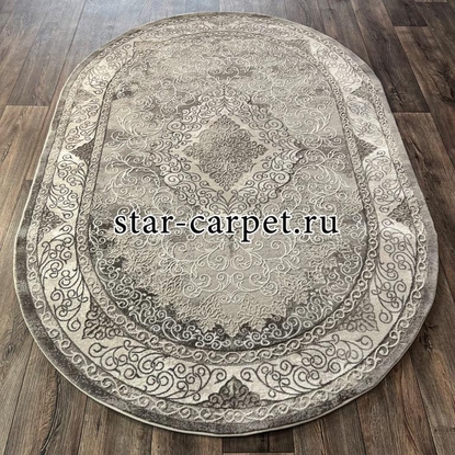 Ковер овал VELVET 27069A GREY-L.GREY