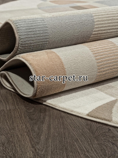 Ковер F409AF - BROWN / PUDRA - Овал - коллекция AFINA