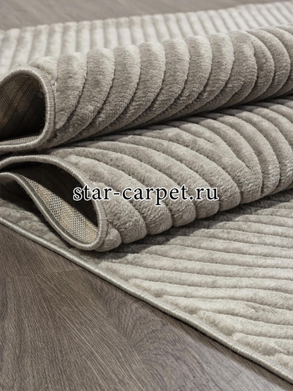 Ковер E132AG - GREY / GREY - Прямоугольник - коллекция JUNO