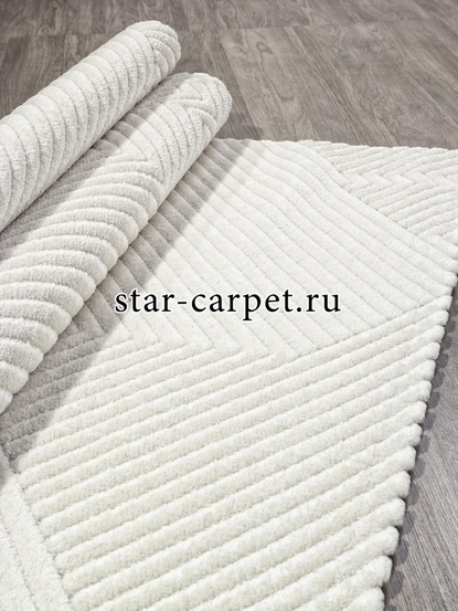 Ковер E857AW - CREAM / CREAM - Прямоугольник - коллекция JUNO