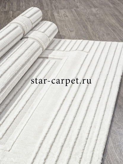 Ковер D785AW - CREAM / CREAM - Прямоугольник - коллекция JUNO