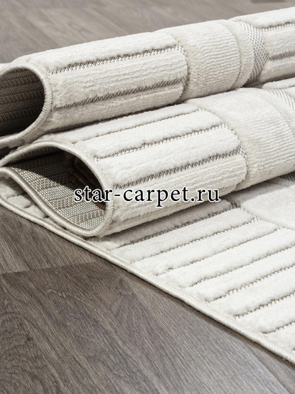 Ковер D785AW - CREAM / CREAM - Прямоугольник - коллекция JUNO