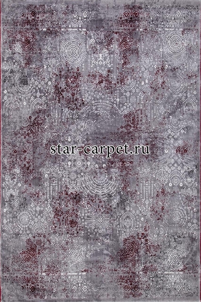 Ковер SATIN S106B - KOYU GREY COKEN / RED (Турция)
