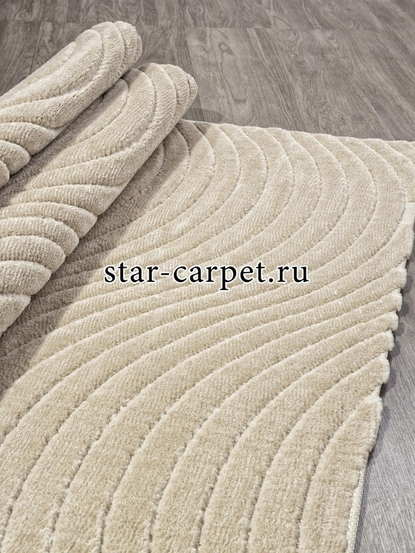 Ковер E126AP - BEIGE / BEIGE - Прямоугольник - коллекция JUNO