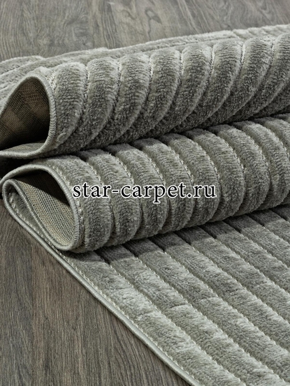 Ковер D801AG - GREY / GREY - Прямоугольник - коллекция JUNO