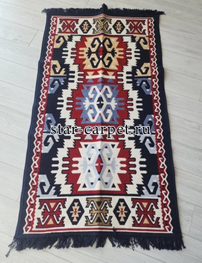 Ковер-килим Bosfor K4M 917, темно-синий