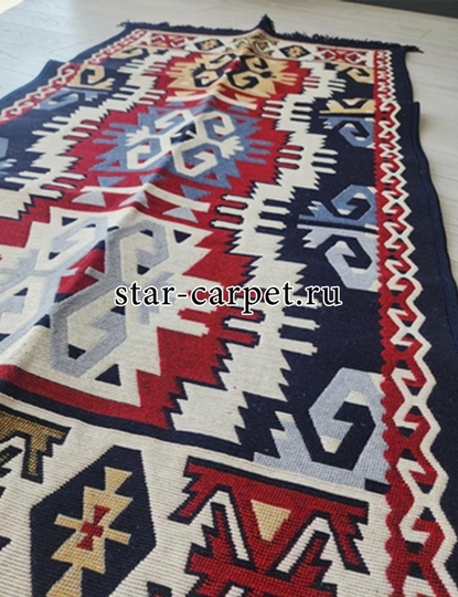 Ковер-килим Bosfor K4M 917, темно-синий