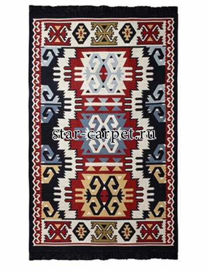 Ковер-килим Bosfor K4M 917, темно-синий