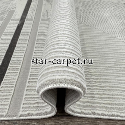 Ковер VELVET 31393A D.GREY-L.GREY + овал