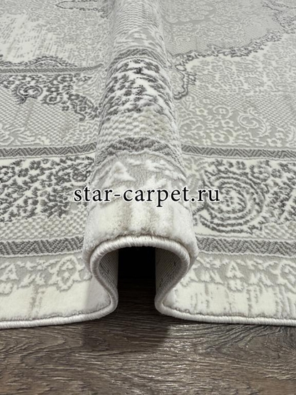 Ковер VELVET 31703A D.GREY-CREAM + овал