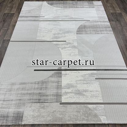 Ковер VELVET 31393A D.GREY-L.GREY + овал