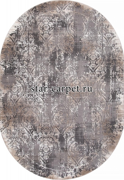 Ковер 04078C - GREY / BROWN - Овал - коллекция ARMINA